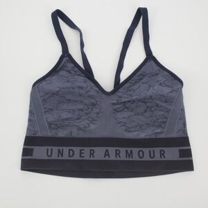Under Armour Women's Gray Seamless Compression Sports Bra Size Large